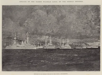Ouverture du canal Kaiser Wilhelm par l